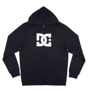 Mikina s Kapucnou DC Shoes DC Star Zip-Up Panske Čierne | DC-9130458