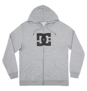 Mikina s Kapucnou DC Shoes DC Star Zip-Up Panske Siva | DC-2985371