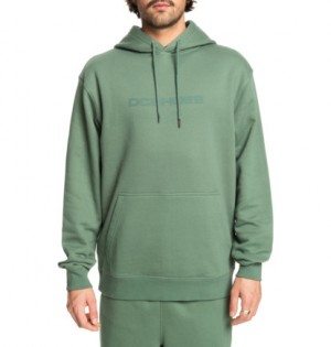 Mikina s Kapucnou DC Shoes In Between Pullover Panske Tmavo Zelene | DC-9142356