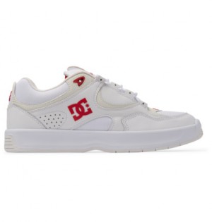 Skate Topanky DC Shoes Kalynx Zero Panske Biele Červené | DC-8436057