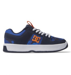 Skate Topanky DC Shoes Lynx Zero Detske Modre Oranžové | DC-9354218