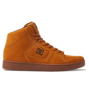 Skate Topanky DC Shoes Manteca 4 Hi Panske Hnede Čokoláda | DC-2765801