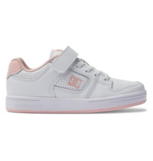 Skate Topanky DC Shoes Manteca 4 V Detske Biele Ruzove | DC-6912750