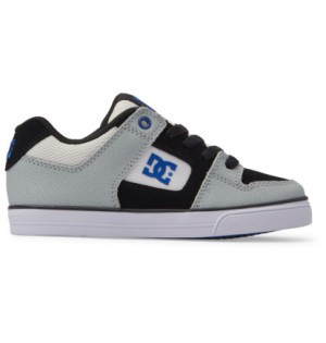 Skate Topanky DC Shoes Pure Detske Biele Siva Modre | DC-2950768