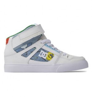 Skate Topanky DC Shoes Pure High-Top EV Detske Tmavo Modre | DC-7042893