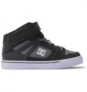 Skate Topanky DC Shoes Pure High-Top EV Detske Tmavo Siva Čierne | DC-9506871