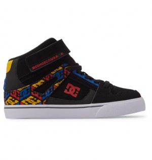 Skate Topanky DC Shoes Pure High-Top EV Detske Čierne Červené | DC-3658247