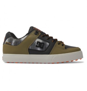 Skate Topanky DC Shoes Pure WNT Winterised Panske Čierne Olivovo Zelená | DC-5936748