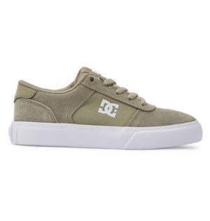 Skate Topanky DC Shoes Teknic Lace Up Detske Olivovo Zelená Biele | DC-5640813