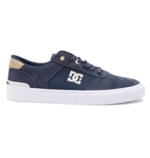 Skate Topanky DC Shoes Teknic S Wes Panske Námornícka Modrá Biele | DC-8049356