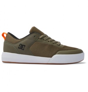 Skate Topanky DC Shoes Transit Panske Olivovo Zelená Biele | DC-9051486