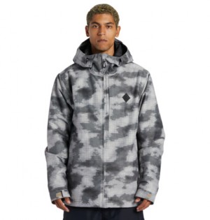 Snowboardové Bundy DC Shoes Basis Print Technical Panske Siva | DC-0356412