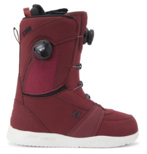 Snowboardové Topánky DC Shoes Lotus BOA® Damske Bordove Čierne | DC-0392841