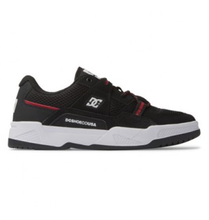 Tenisky DC Shoes Construct Panske Čierne Koralove | DC-5038691