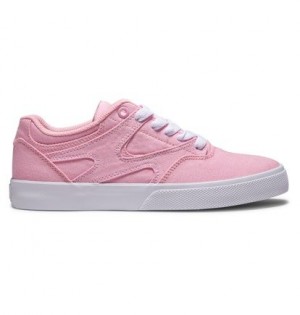 Tenisky DC Shoes Kalis Vulc Damske Ruzove Biele | DC-5178943