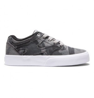 Tenisky DC Shoes Kalis Vulc Detske Čierne Maskacove | DC-9463801