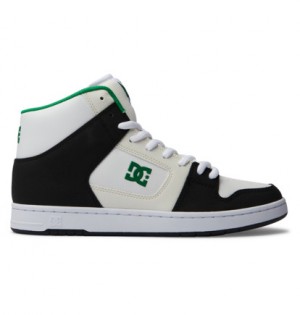 Tenisky DC Shoes Manteca 4 Hi Panske Čierne Biele Zelene | DC-1309274