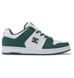 Tenisky DC Shoes Manteca Panske Biele Tmavo Olivovo Zelená | DC-4716092