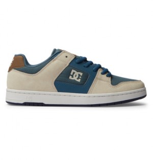 Tenisky DC Shoes Manteca Panske Siva Modre Biele | DC-6427185