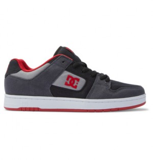 Tenisky DC Shoes Manteca Zero Waste Recycled Panske Čierne Siva Červené | DC-9263018