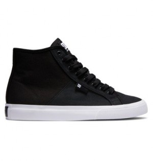 Tenisky DC Shoes Manual Hi Txse High-Top Panske Čierne Biele | DC-2813705