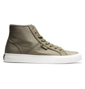 Tenisky DC Shoes Manual High-Top Panske Olivovo Zelená | DC-9627431