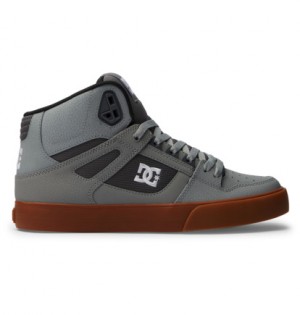 Tenisky DC Shoes Pure High-Top Panske Siva Biele Siva | DC-8793502