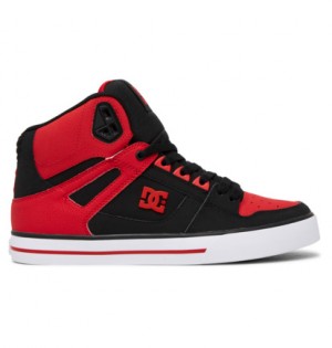 Tenisky DC Shoes Pure High-Top Panske Červené Biele Čierne | DC-5870931