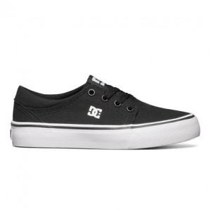 Tenisky DC Shoes Trase Tx Detske Čierne Biele | DC-8421593