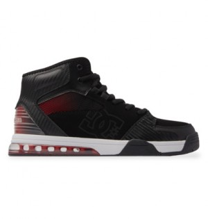 Tenisky DC Shoes Versatile Hi Lace Up Panske Čierne Siva Červené | DC-3810467