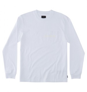 Tricko DC Shoes DC 1994 Long Sleeve Pocket Panske Biele | DC-6839541