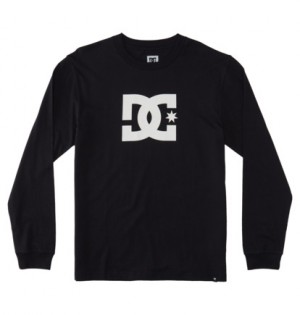 Tricko DC Shoes DC Star Long Sleeve Panske Čierne | DC-7954082