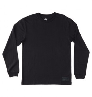 Tricko DC Shoes Kalis 25 Long Sleeve Panske Čierne | DC-1483576