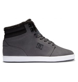 Zimne Topanky DC Shoes Crisis 2 Hi Wnt High Top Leather Panske Siva | DC-0149753