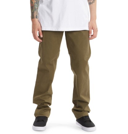 Chino Nohavice DC Shoes Worker Panske Tmavo Zelene | DC-4578396