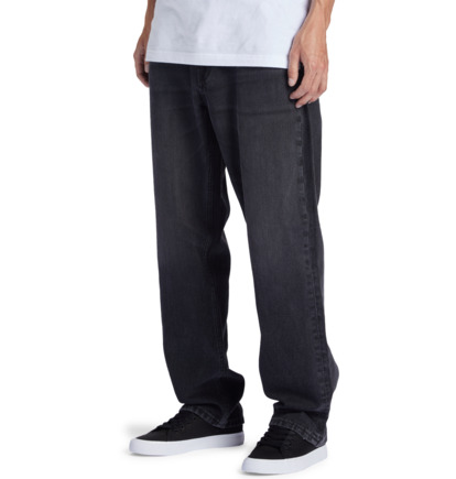 Džínsy DC Shoes Worker Relaxed Fit Panske Čierne Modre | DC-4653892