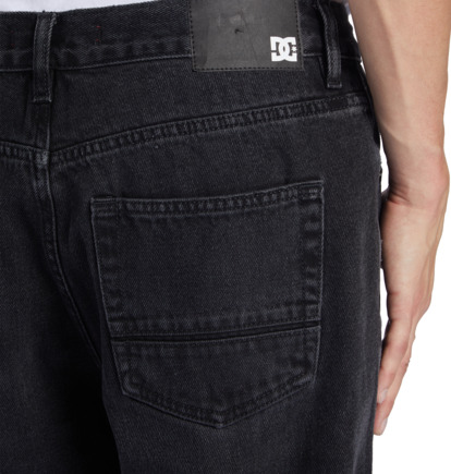 Džínsy DC Shoes Worker Relaxed Fit Panske Čierne Modre | DC-4653892