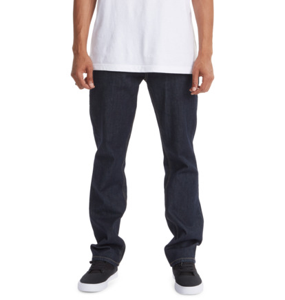 Džínsy DC Shoes Worker Straight Fit Panske Čierne | DC-5726840