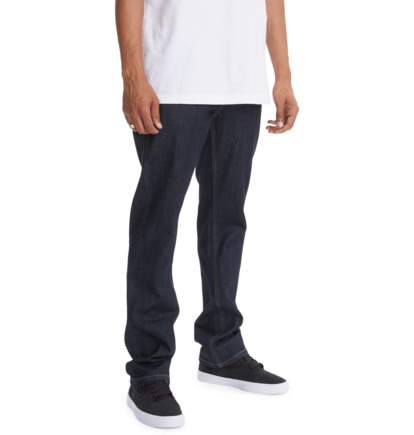 Džínsy DC Shoes Worker Straight Fit Panske Čierne | DC-5726840