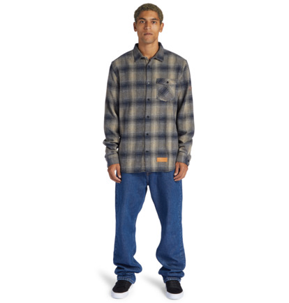 Košeľa S Dlhým Rukávom DC Shoes Marshal Flannel Panske Modre | DC-5428967