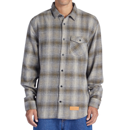 Košeľa S Dlhým Rukávom DC Shoes Marshal Flannel Panske Hnede | DC-9275361