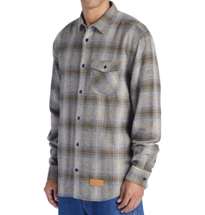 Košeľa S Dlhým Rukávom DC Shoes Marshal Flannel Panske Hnede | DC-9275361