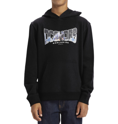 Mikina s Kapucnou DC Shoes Astro Pullover Detske Čierne | DC-1964732