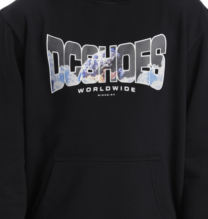 Mikina s Kapucnou DC Shoes Astro Pullover Detske Čierne | DC-1964732