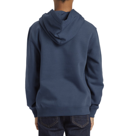 Mikina s Kapucnou DC Shoes Baseline Pullover Detske Námornícka Modrá | DC-5082146