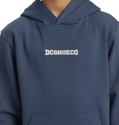 Mikina s Kapucnou DC Shoes Baseline Pullover Detske Námornícka Modrá | DC-5082146