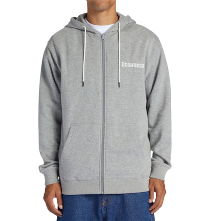 Mikina s Kapucnou DC Shoes Baseline Zip-Up Panske Siva | DC-6495873