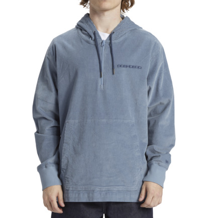 Mikina s Kapucnou DC Shoes Belview Quarter Zip Panske Modre | DC-8905261