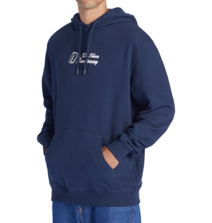 Mikina s Kapucnou DC Shoes Big Willys Panske Námornícka Modrá | DC-7981062