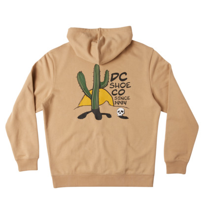 Mikina s Kapucnou DC Shoes Cactus Zip-Up Panske Hnedožltý | DC-4705193